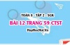 Bài 12 trang 59 Toán 8 Tập 2 Chân trời sáng tạo